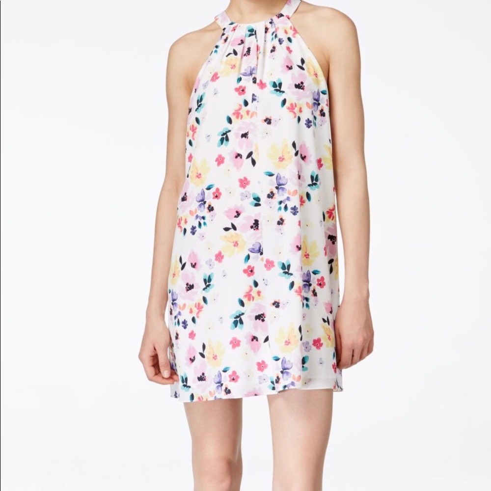 CeCe by Cynthia Steffe Floral Halter Mini Dress 4